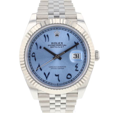 Rolex Datejust 41 Blue Arabic Dial .